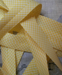 Biais Vichy jaune