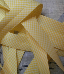Biais Vichy jaune