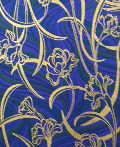 Fleurs stylisées dorées