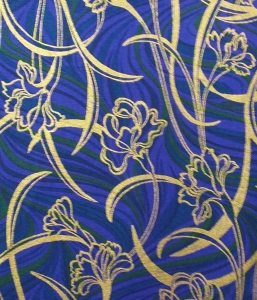 Fleurs stylisées dorées