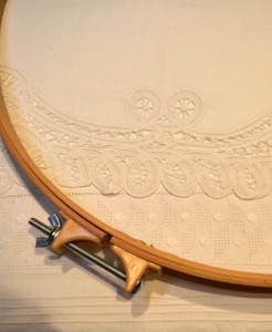 Tambour patchwork rond – 45 cm