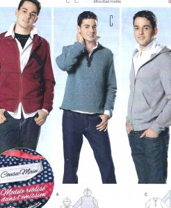 Burda veste et T-shirt 7734