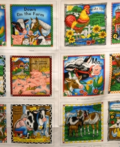 Un livre en tissu : la ferme