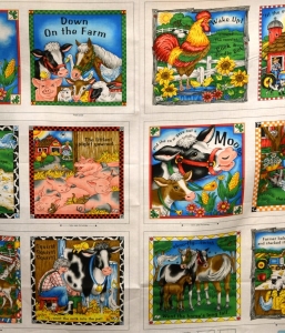 Un livre en tissu : la ferme