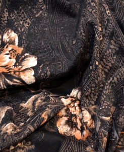 Jersey floral brun