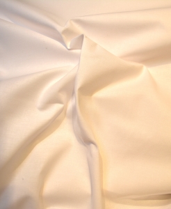 Coton uni blanc